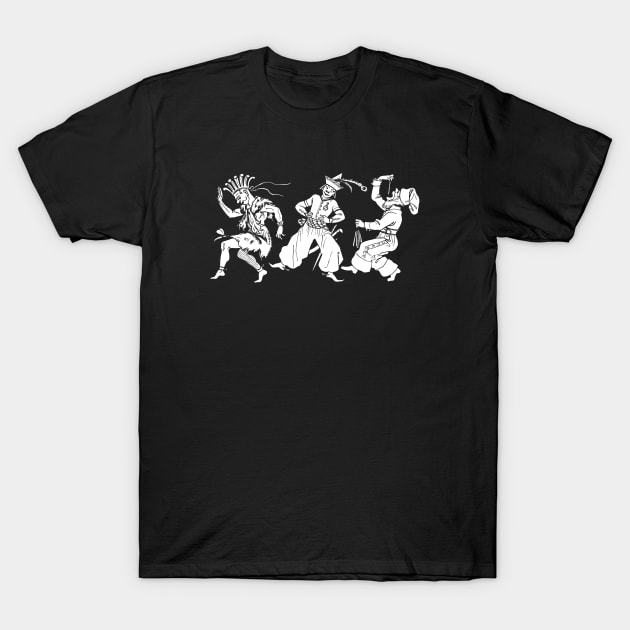 Three Jesters T-Shirt by metaphysical